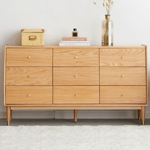 Oslo Natural Oak 9 Drawers Design 2