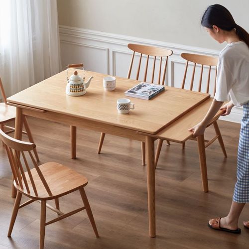 Oslo Natural Oak Extending Dining Table