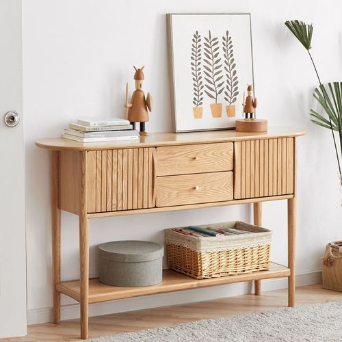 Oslo Natural Solid Oak Hall Table