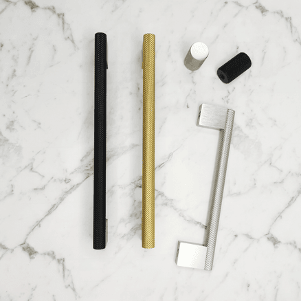 KT&CO Kitchen cabinet handles knurled palm beach