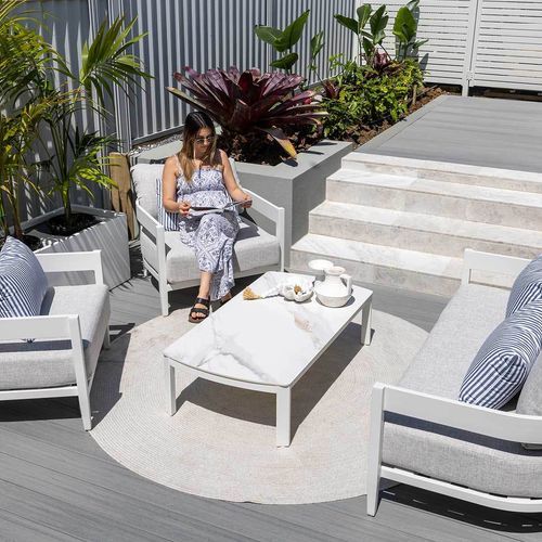 Pasadena 4pc Aluminium Outdoor Lounge Setting