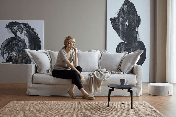 Pascala Double Sofa Bed By Innovation In Dusty White