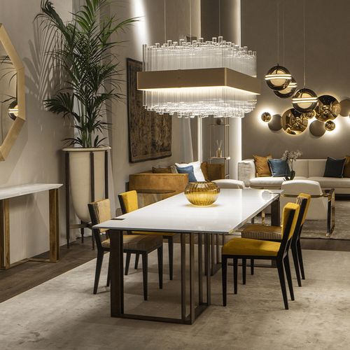 Black and Gold Dining Table
