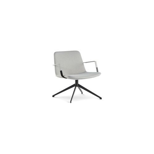 Pera lounge metal swivel chair