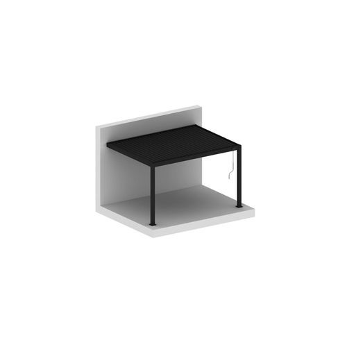 Baltic Manual Wall Mounted Louvre Roof Aluminium Pergola