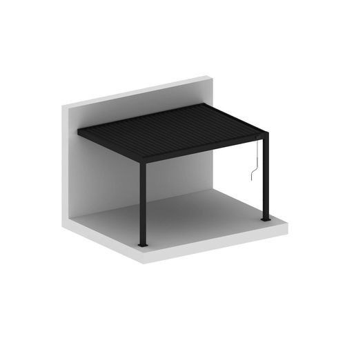 Baltic Manual Wall Mounted Louvre Roof Aluminium Pergola