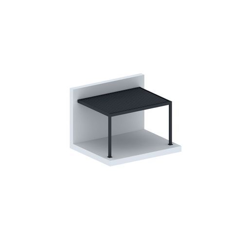 Baltic Motorised Wall Mounted Louvre Roof Aluminium Pergola