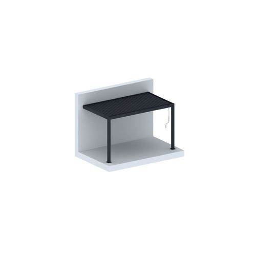 Baltic Manual Wall Mounted Louvre Roof Aluminium Pergola