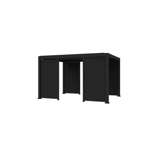 Baltic Freestanding Pergola Shutter Wall