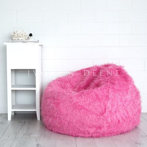 Fur Bean Bag - Hot Pink Polo