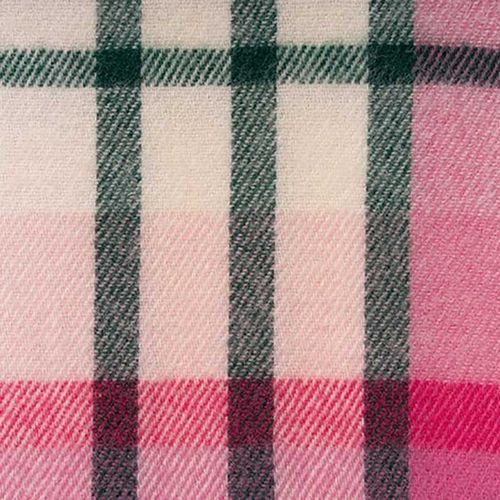 Ruanui Station Lambswool Throw - Pukehapua Pink Check