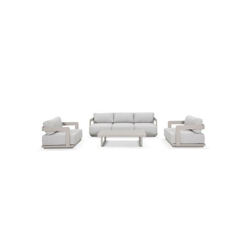 Talbot 4pc Aluminium Outdoor Lounge Setting