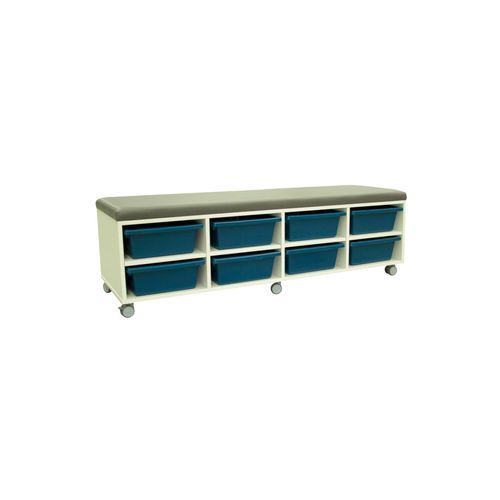 Tote Tray Seat with 8 Trays