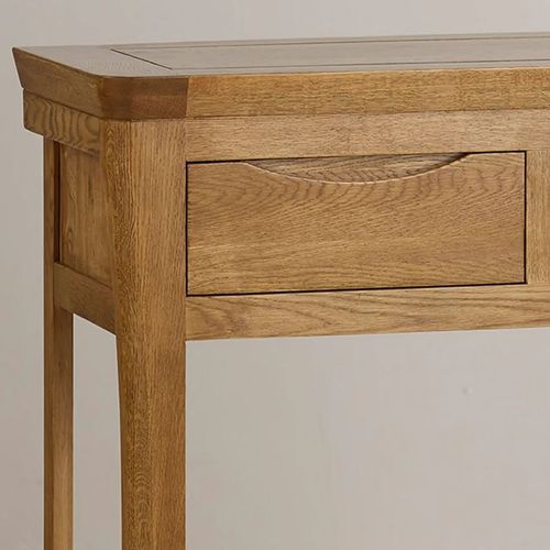 Renwick Rustic Solid Oak Console Table