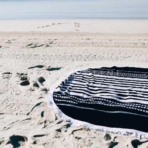 Round Beach Towel/Picnic Blanket - Oceans