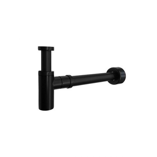 Round Bottle Trap for 32mm basin waste and 40mm outlet - Matte Black