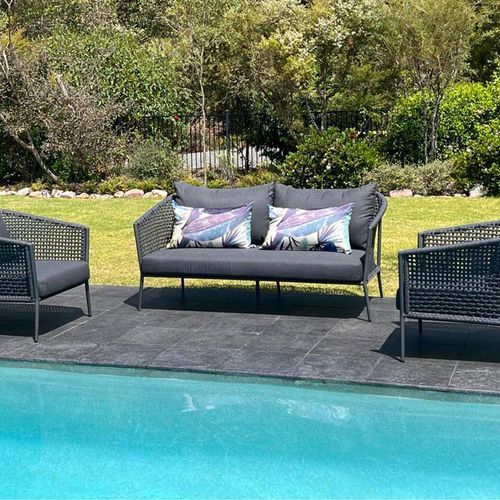 Safara 3pc Outdoor Sofa Setting