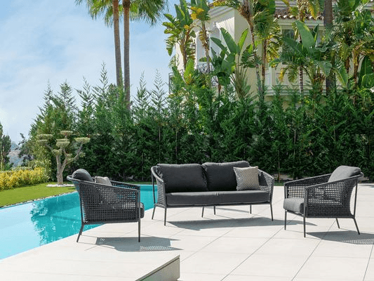 Safara 3pc Outdoor Sofa Setting