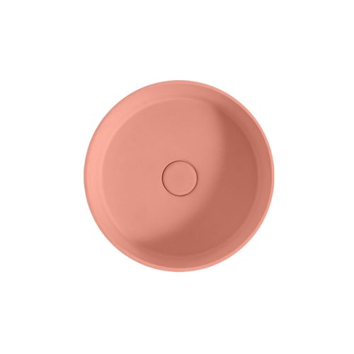 Sol' Salmon Pink Concrete Round 390mm Basin