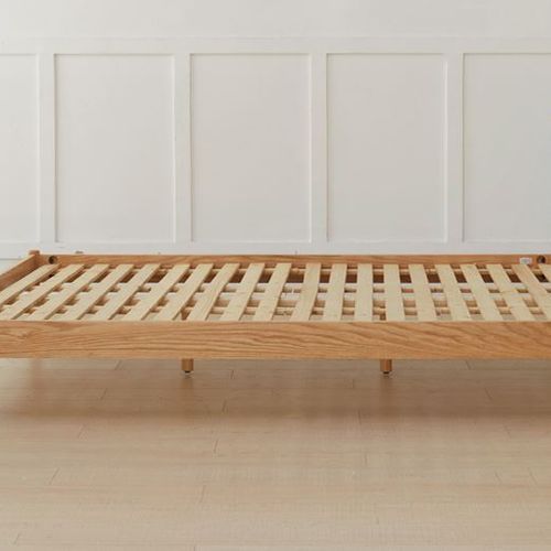 Salos Natural Solid Oak Bed Frame