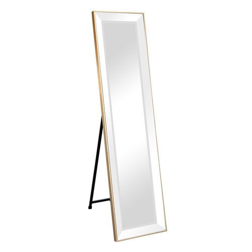 Standing Beveled Mirror 1600 X 400Mm Gold