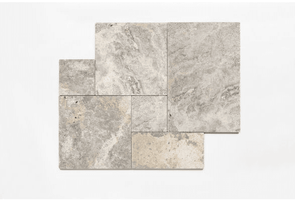 Travertine Silver | French Pattern