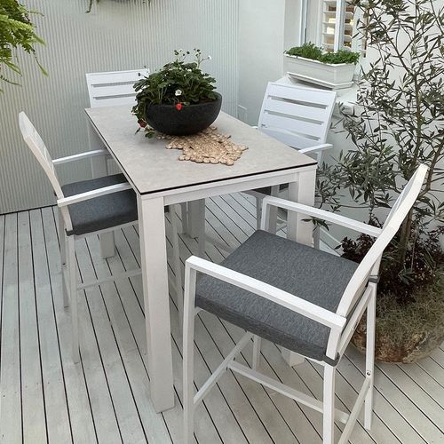 Adele Outdoor Ceramic Bar Table -140 x 74cm