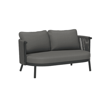 Chloe Outdoor 3-Seater Sofa-Charcoal