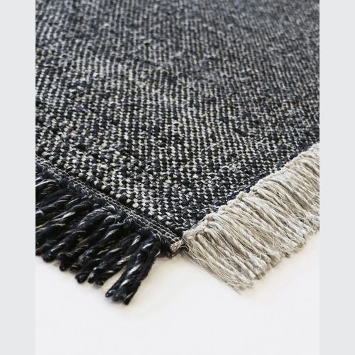Baya Ulster Floor Rug - Black/Natural | Three Sizes