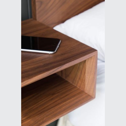 Walnut Floating Bed