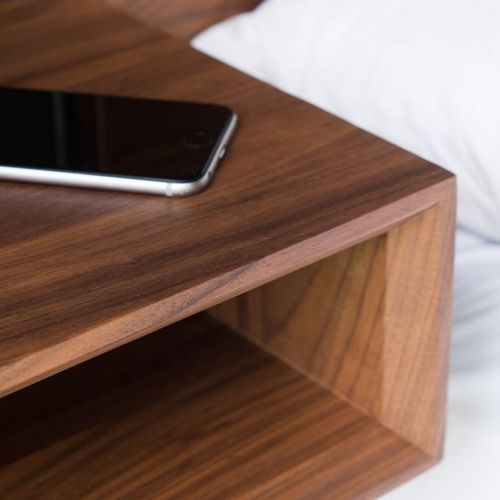 Walnut Floating Bed