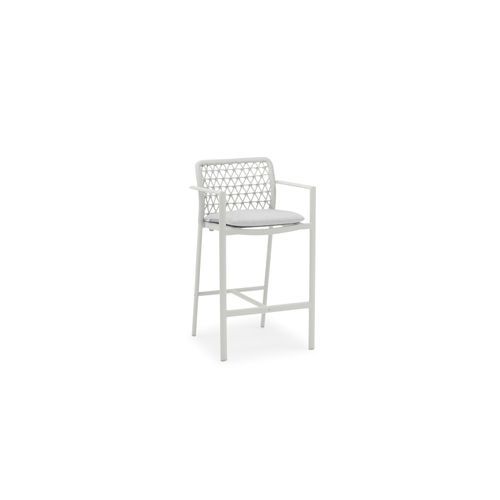 Set of 2 - Verona Outdoor Barstool - Light Grey