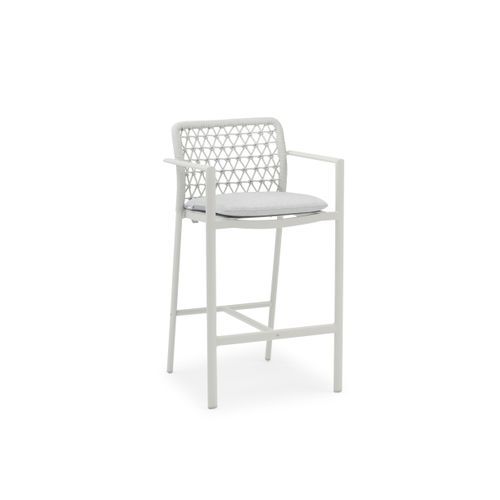 Verona Outdoor Barstool - Light Grey