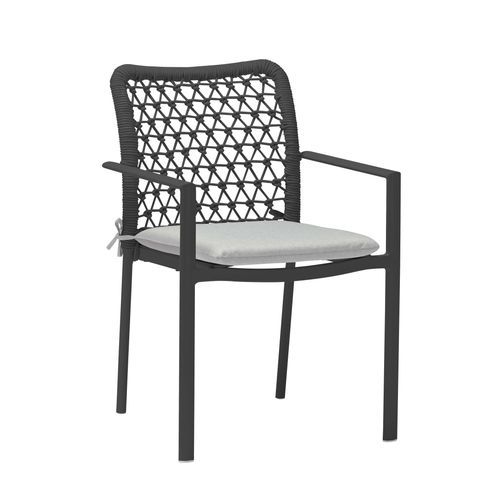 Verona Outdoor Dining Chair - Charcoal