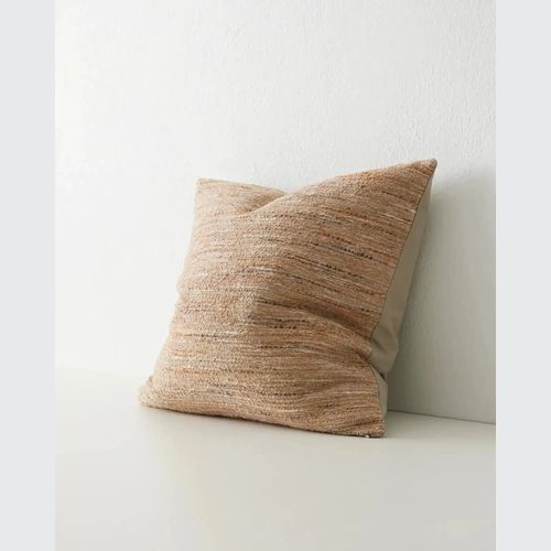 Weave Home Vista Cushion - Sunset | Chunky Linen/Wool Blend