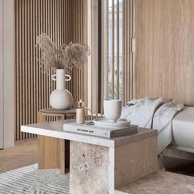 Golden Oak | Acoustic Panel (Beige Felt)