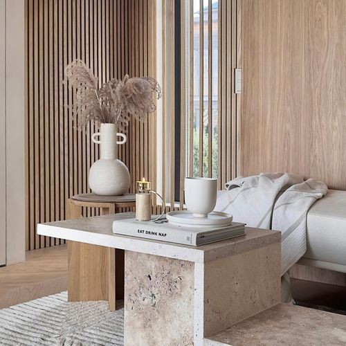Golden Oak | Acoustic Panel (Beige Felt)