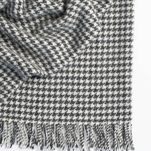 Weave Home Huxter Throw Blanket - Black | 100% Wool