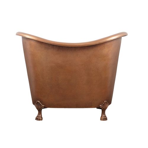 The Copper Bath Tub - Jaipur Hammered Double Slipper Clawfoot 1220mm -CB5025-D48