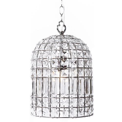 Whitney | Dome Glass Crystal Chandelier - Chrome