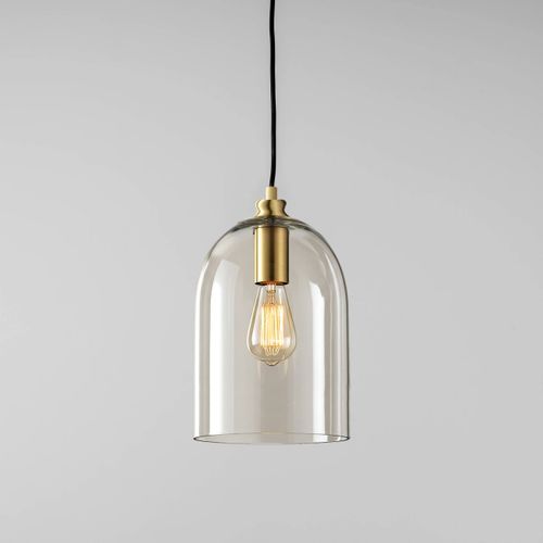 Willow Dome Glass Pendant Light - Gold