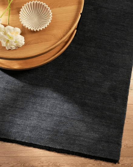 Baya Sandringham 100% Wool Rug - Storm Blue