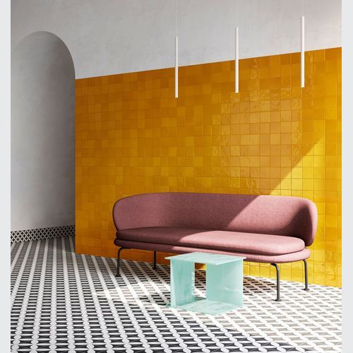 Rebel Amber Yellow Gloss 100x100mm