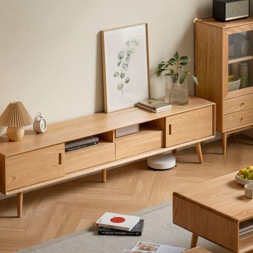 Yorko Natural Solid Oak TV unit