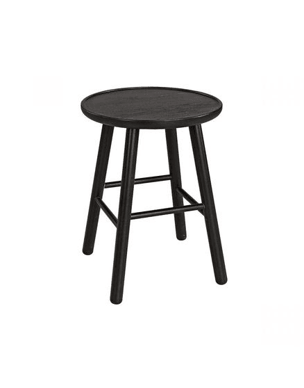 Zigzag Stool Ash Black