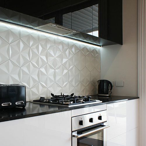 White Frozen Crystal Ceramic Wall Tile