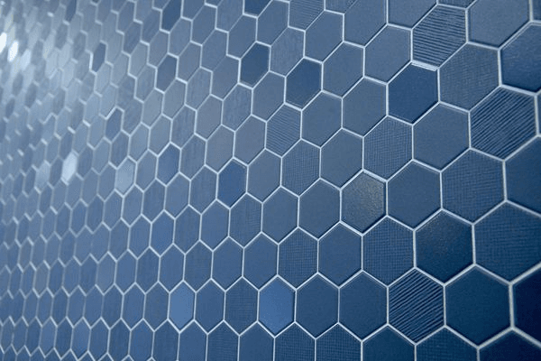 Beton Still Hex Mosaic Tiles