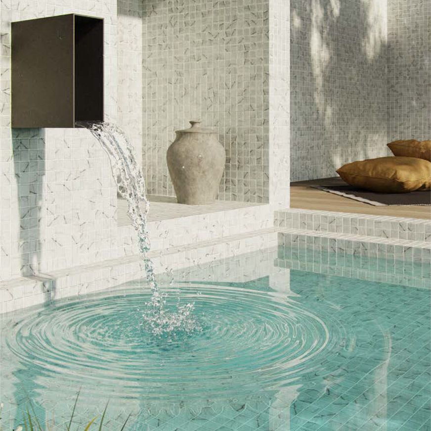 Carrara Mosaic Tile | 50mm Zen Collection by Ezarri