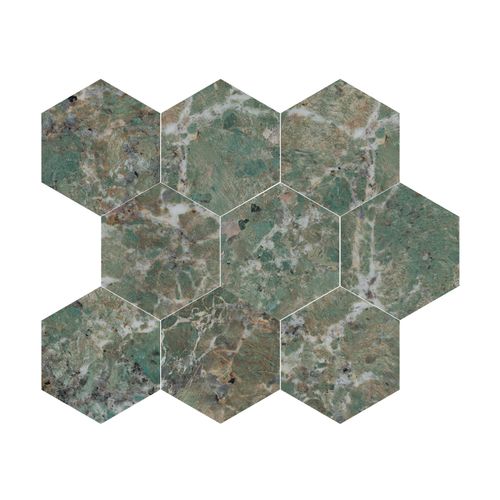 Amazzonite Hex Mosaic | Tile Space
