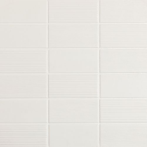 Maze White Mosaic Tile